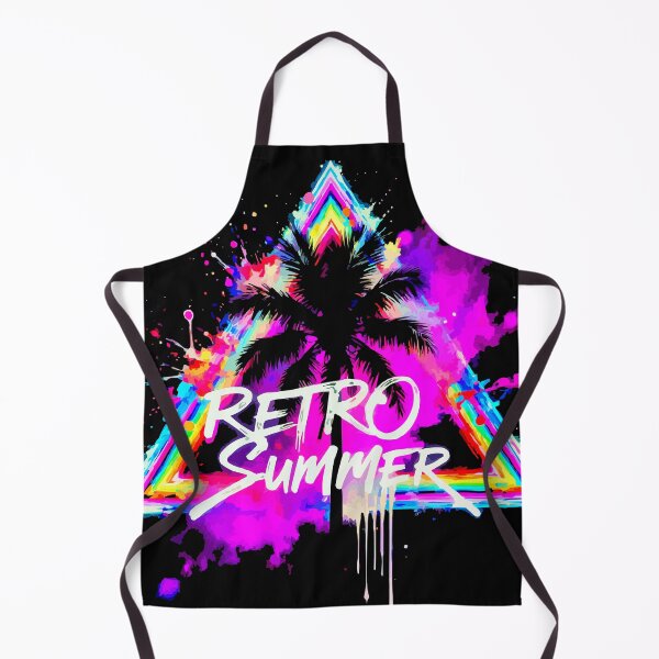 Item preview,  Synthwave Beach Shirt – Neon Tropical Sunset Retro Graphic Tee designed and sold by VikArtStudio.