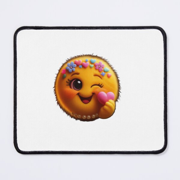 Item preview, Cute Love Emoji Sticker PNG | Kawaii Fluffy Heart Emoji Cartoon | Adorable Smiley Face Transparent PNG designed and sold by ashwin131.