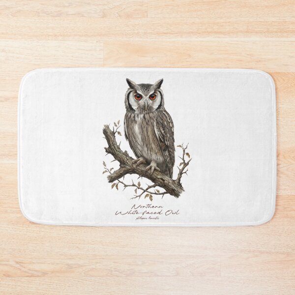Item preview, Northern White-faced Owl on Branch designed and sold by Takeda-art.