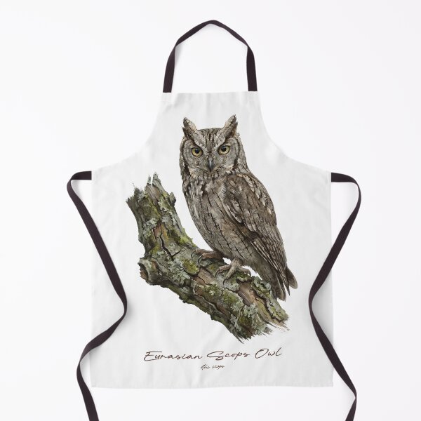 Item preview, Eurasian Scops Owl on Mossy Tree designed and sold by Takeda-art.