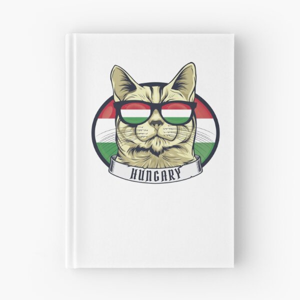 Item preview, Cool Magyar Cat – Funny Hungary Flag Sunglasses Cat Design designed and sold by EmeraldeaDesign.