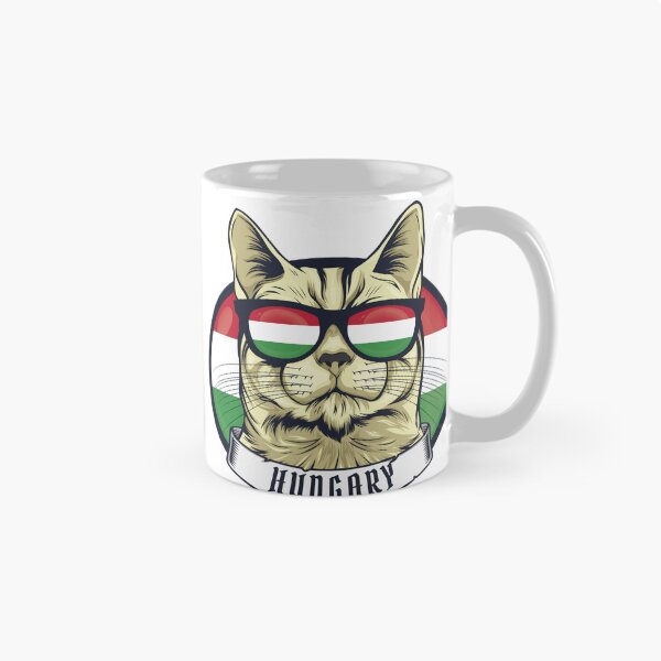 Item preview, Cool Magyar Cat – Funny Hungary Flag Sunglasses Cat Design designed and sold by EmeraldeaDesign.