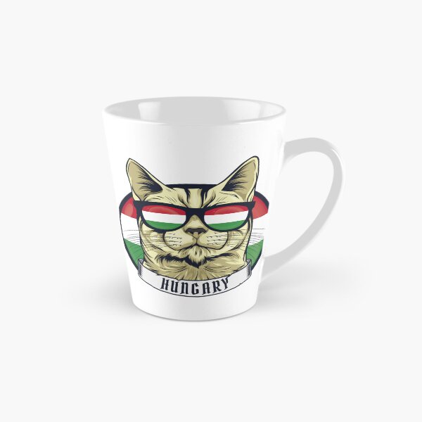 Item preview, Cool Magyar Cat – Funny Hungary Flag Sunglasses Cat Design designed and sold by EmeraldeaDesign.