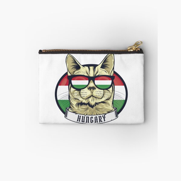 Item preview, Cool Magyar Cat – Funny Hungary Flag Sunglasses Cat Design designed and sold by EmeraldeaDesign.