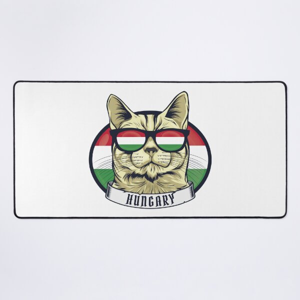 Item preview, Cool Magyar Cat – Funny Hungary Flag Sunglasses Cat Design designed and sold by EmeraldeaDesign.