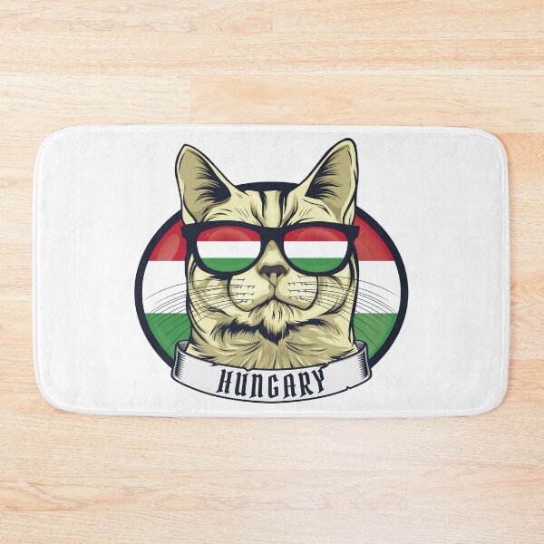 Item preview, Cool Magyar Cat – Funny Hungary Flag Sunglasses Cat Design designed and sold by EmeraldeaDesign.