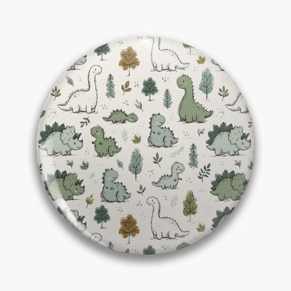Item preview, Happy Dinosaurs Aesthetic Pattern Print Design for fabrics designed and sold by Just4Sinners.