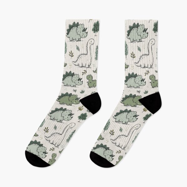 Item preview, Happy Dinosaurs Aesthetic Pattern Print Design for fabrics designed and sold by Just4Sinners.