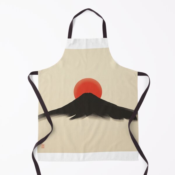 Item preview, Minimalist Continuous Line Mt. Fuji & Red Sun designed and sold by Japanese World.
