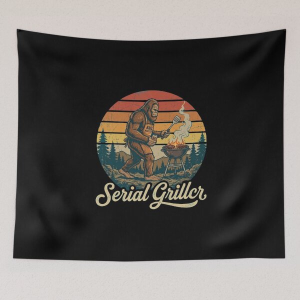 Item preview, Serial Griller - Bigfoot BBQ Grilling designed and sold by dudelinart.