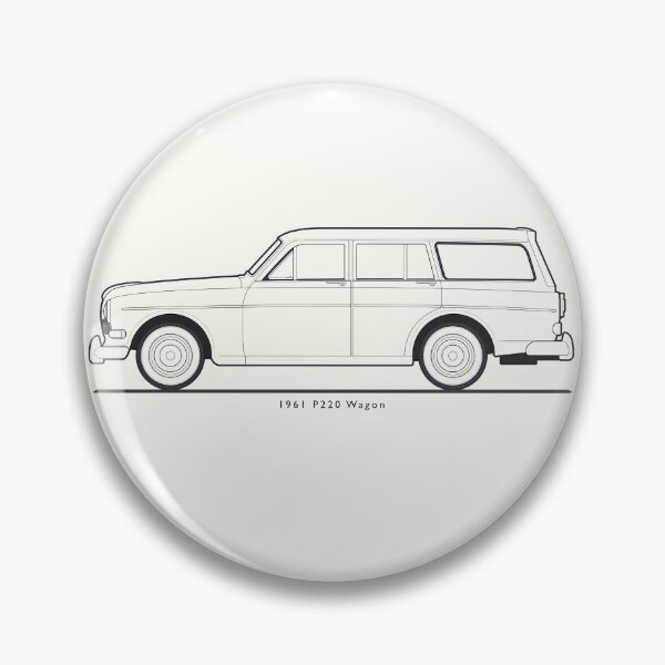 Artikelvorschau, Die Kunst der Räder: Volvo P220 Amazon Kombi – Strichzeichnung entworfen und verkauft von anuaramir.