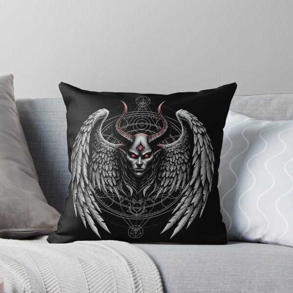 Item preview, Fallen Horned Angel Gothic Shirt – Dark Demon Wing Graphic designed and sold by printedartgoods.