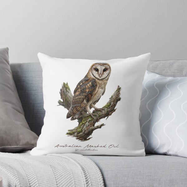 Item preview, Australian Masked Owl on Mossy Tree designed and sold by Takeda-art.