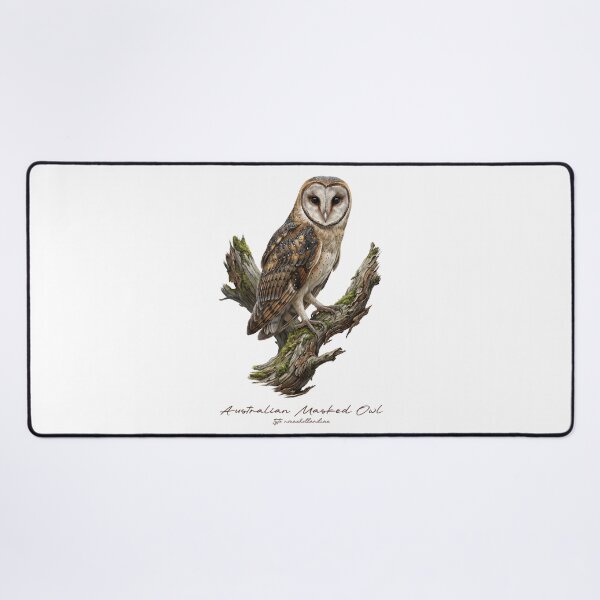 Item preview, Australian Masked Owl on Mossy Tree designed and sold by Takeda-art.