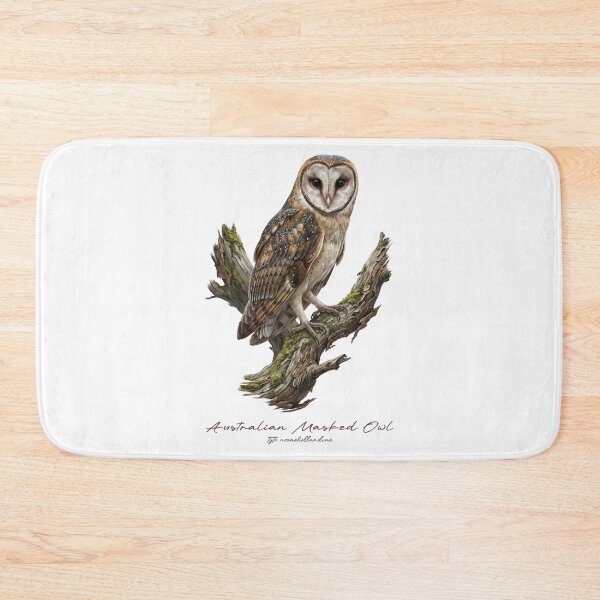 Item preview, Australian Masked Owl on Mossy Tree designed and sold by Takeda-art.