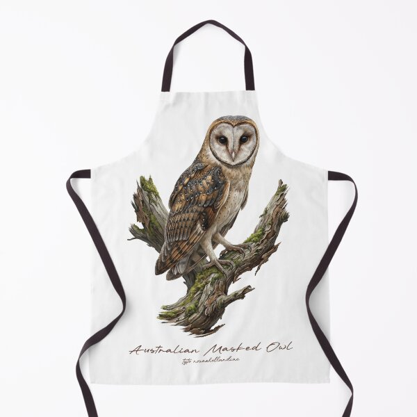 Item preview, Australian Masked Owl on Mossy Tree designed and sold by Takeda-art.