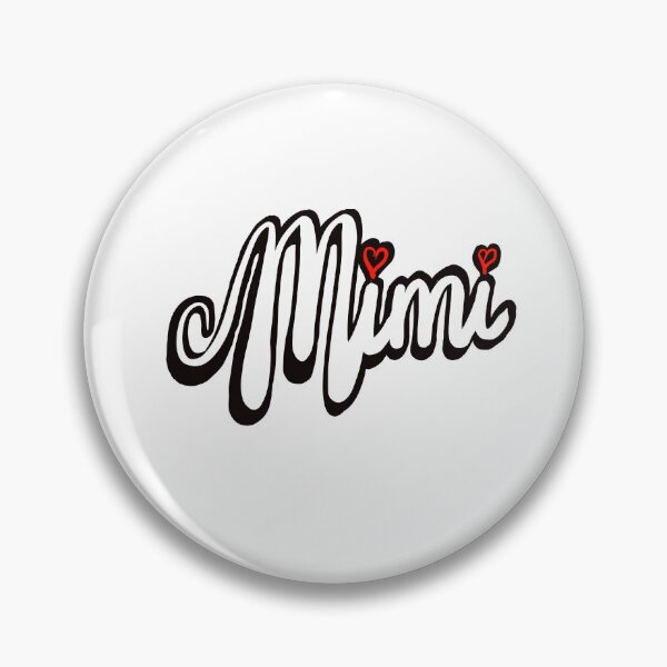Item preview, Mimi Top 10 best personalised personalized custom name white cursive text with red love hearts designed and sold by Artonmytee.