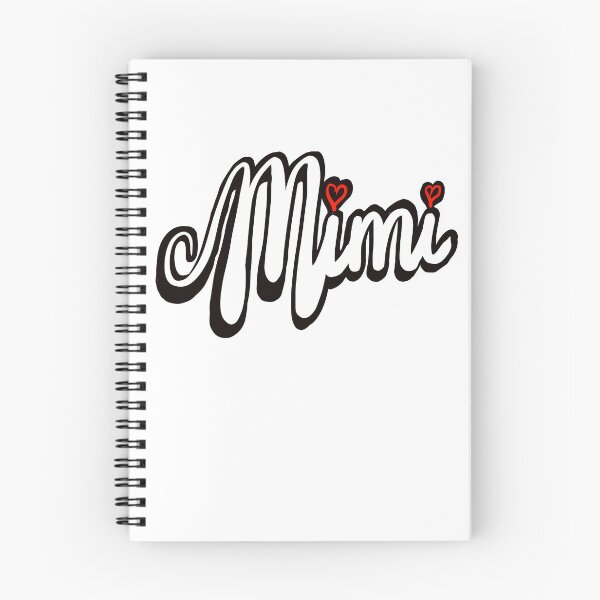 Item preview, Mimi Top 10 best personalised personalized custom name white cursive text with red love hearts designed and sold by Artonmytee.