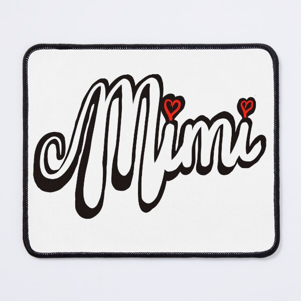 Item preview, Mimi Top 10 best personalised personalized custom name white cursive text with red love hearts designed and sold by Artonmytee.