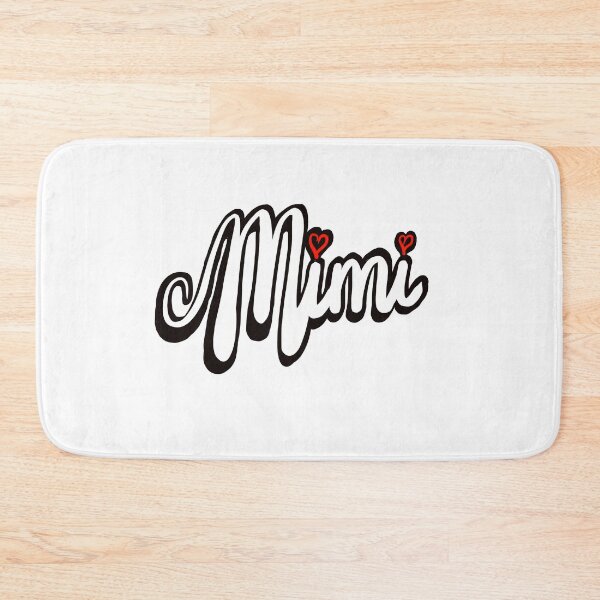 Item preview, Mimi Top 10 best personalised personalized custom name white cursive text with red love hearts designed and sold by Artonmytee.