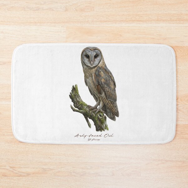 Item preview, Ashy-faced Owl on Mossy Branch designed and sold by Takeda-art.