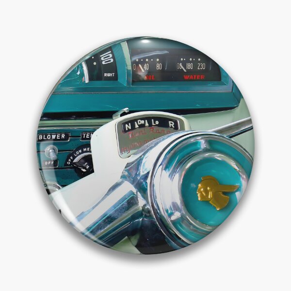 Item preview, 1952 Pontiac Chieftain Eight 8 Series 27 DeLuxe – Vintage American Dashboard Photography designed and sold by Peter Kraaibeek | Generative Designs and Car Art.