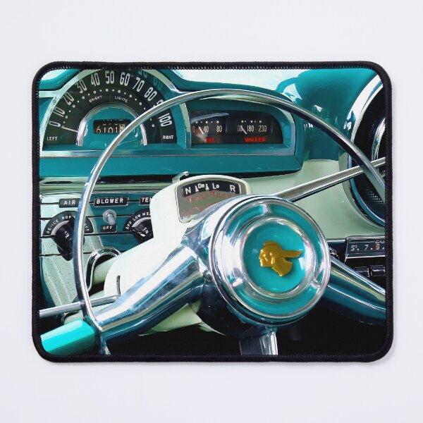 Item preview, 1952 Pontiac Chieftain Eight 8 Series 27 DeLuxe – Vintage American Dashboard Photography designed and sold by Peter Kraaibeek | Generative Designs and Car Art.