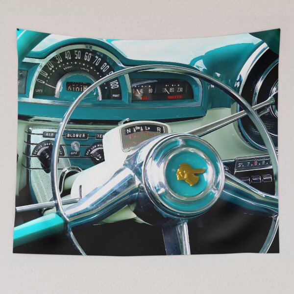 Item preview, 1952 Pontiac Chieftain Eight 8 Series 27 DeLuxe – Vintage American Dashboard Photography designed and sold by Peter Kraaibeek | Generative Designs and Car Art.