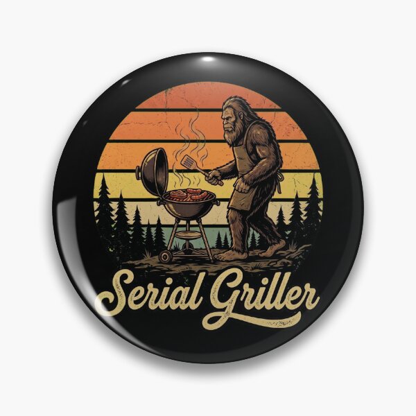 Item preview, Serial Griller - Bigfoot Sasquatch BBQ Grilling  designed and sold by dudelinart.