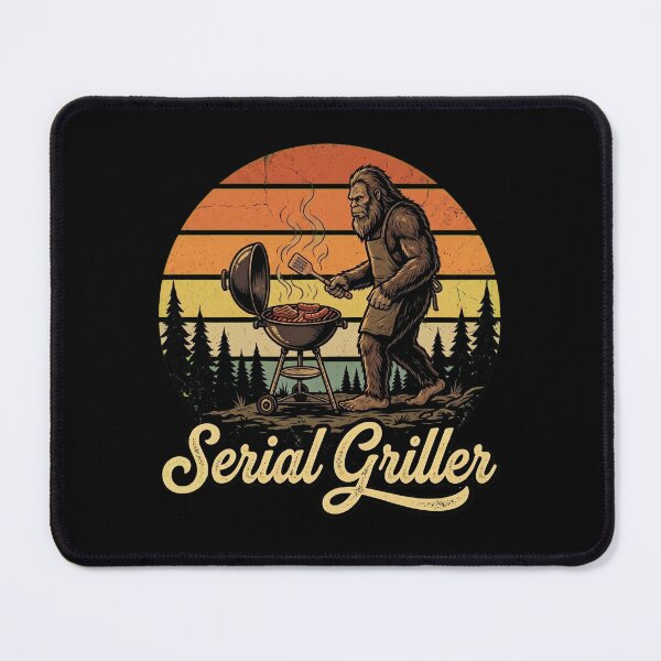 Item preview, Serial Griller - Bigfoot Sasquatch BBQ Grilling designed and sold by dudelinart.