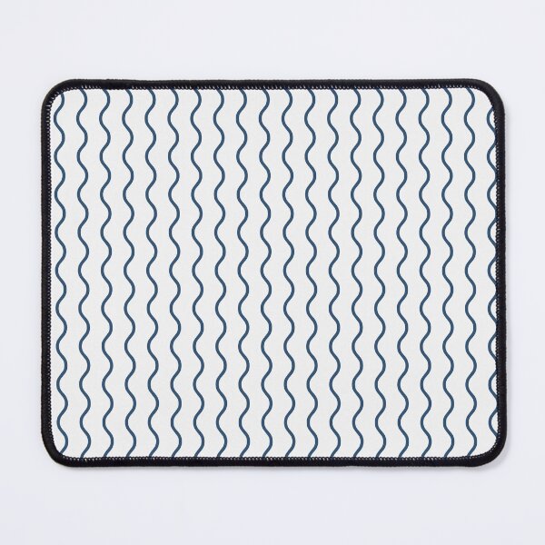 Item preview, White And Denim Waves Pattern designed and sold by pattern-archive.