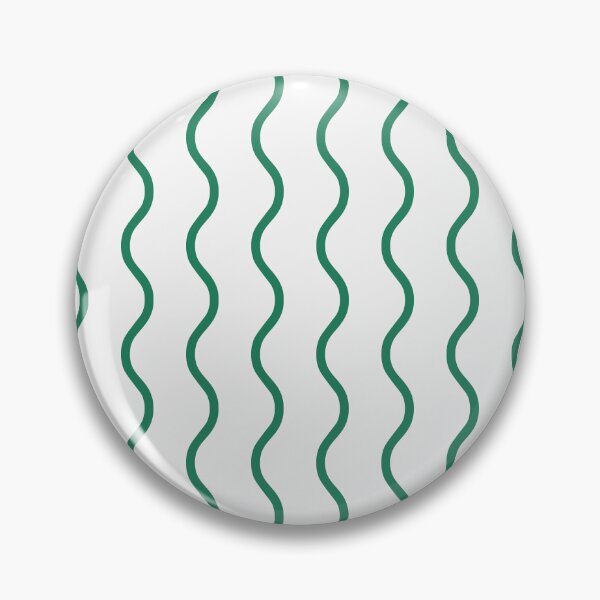 Item preview, White And Green Waves Pattern designed and sold by pattern-archive.