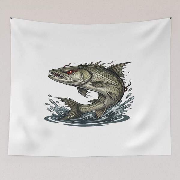 Item preview, Angry Asp Fishing - Silver River Monster Attack designed and sold by ClaussShop.