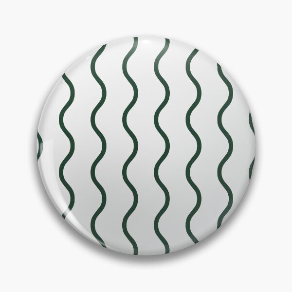 Item preview, White And Forest Green Waves Pattern designed and sold by pattern-archive.