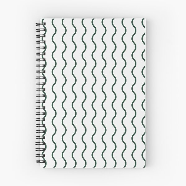 Item preview, White And Forest Green Waves Pattern designed and sold by pattern-archive.