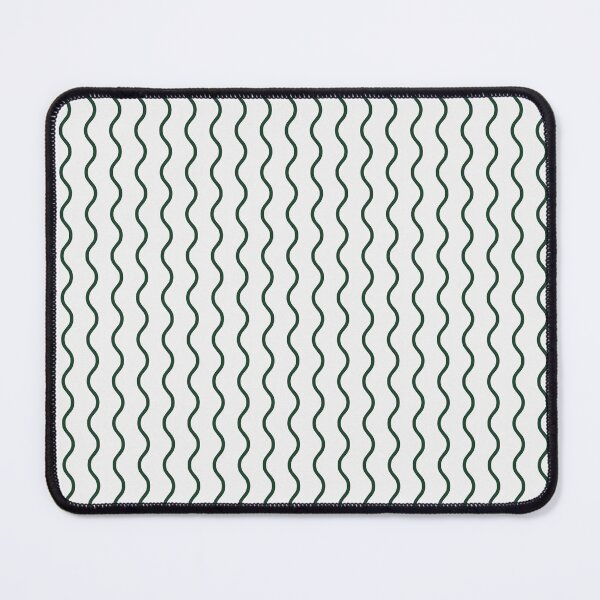 Item preview, White And Forest Green Waves Pattern designed and sold by pattern-archive.