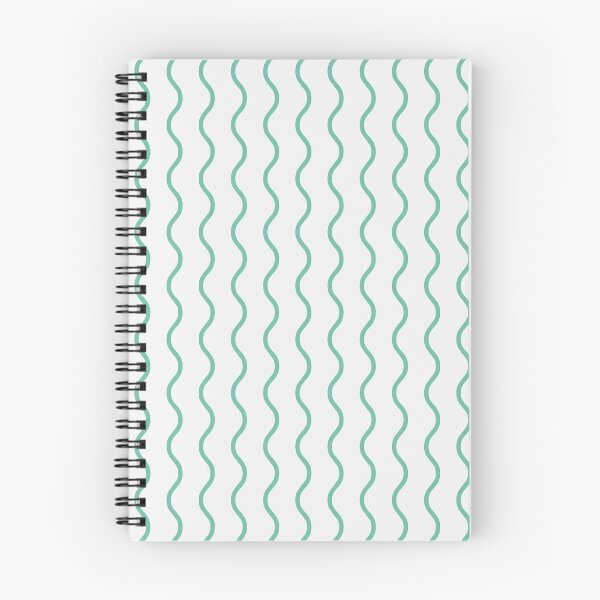 Item preview, White And Pastel Green Waves Pattern designed and sold by pattern-archive.