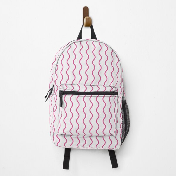 Item preview, White And Hot Pink Waves Pattern designed and sold by pattern-archive.