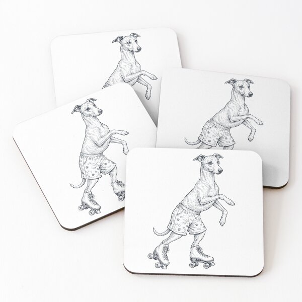 Item preview, Vintage Whippet Roller Skate Dog Mom Dad Lover designed and sold by TerryConnells.