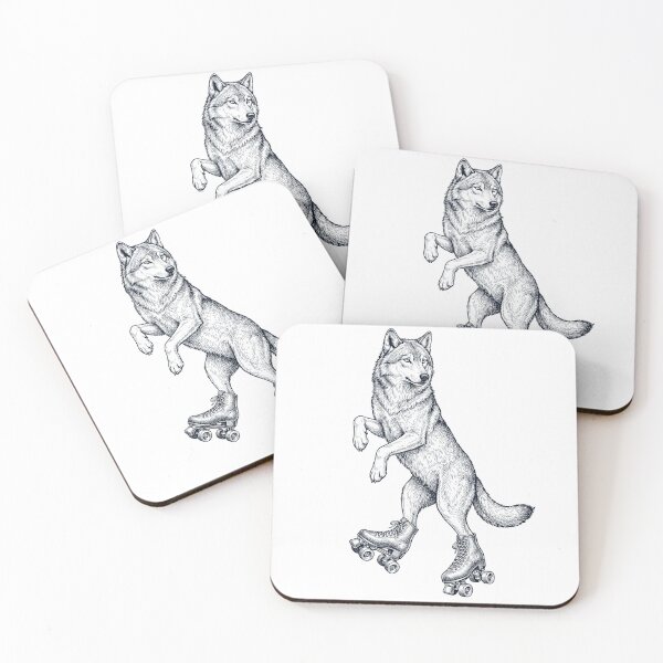 Item preview, Vintage Wolf Roller Skate Animal Lover designed and sold by TerryConnells.