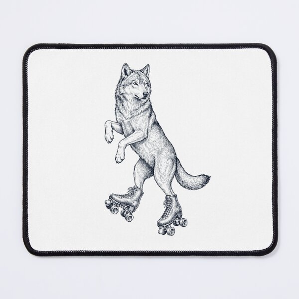 Item preview, Vintage Wolf Roller Skate Animal Lover designed and sold by TerryConnells.