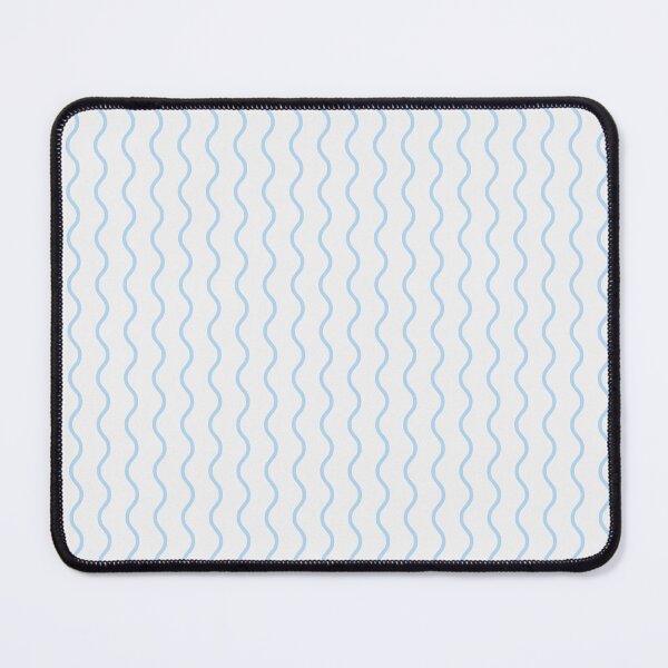Item preview, White And Ice Blue Waves Pattern designed and sold by pattern-archive.
