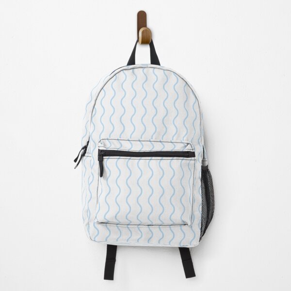 Item preview, White And Ice Blue Waves Pattern designed and sold by pattern-archive.