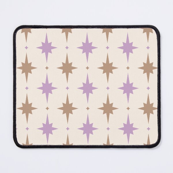 Item preview, Lilac, pale taupe & linen stars designed and sold by Mint + Midnight.