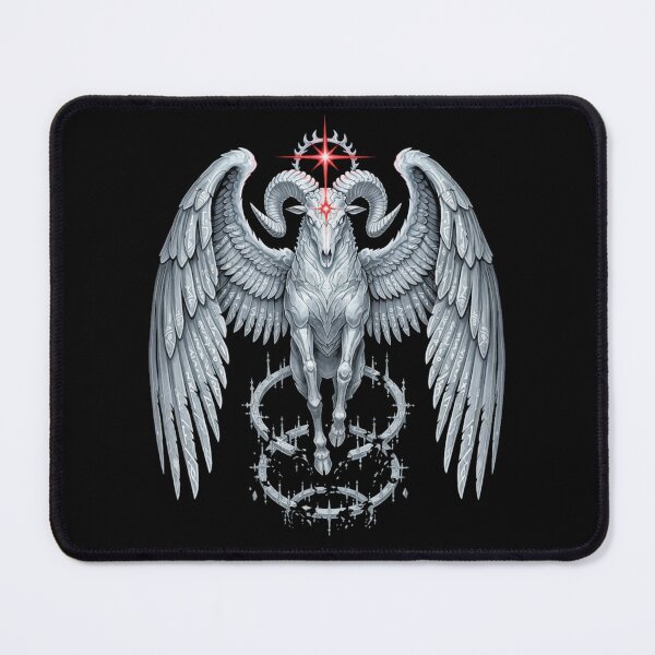 Item preview, Arcane Winged Bull Shirt – Gothic Sacred Geometry designed and sold by printedartgoods.