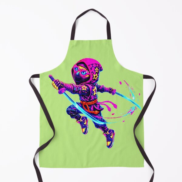 Item preview, Neon Ninja Stickers – Glow Art Designs designed and sold by Cyber-ART-Studio.