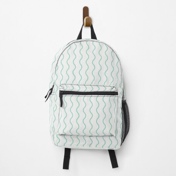 Item preview, White And Mint Waves Pattern designed and sold by pattern-archive.