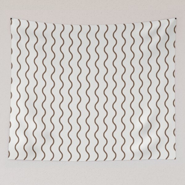 Item preview, White And Mocha Waves Pattern designed and sold by pattern-archive.
