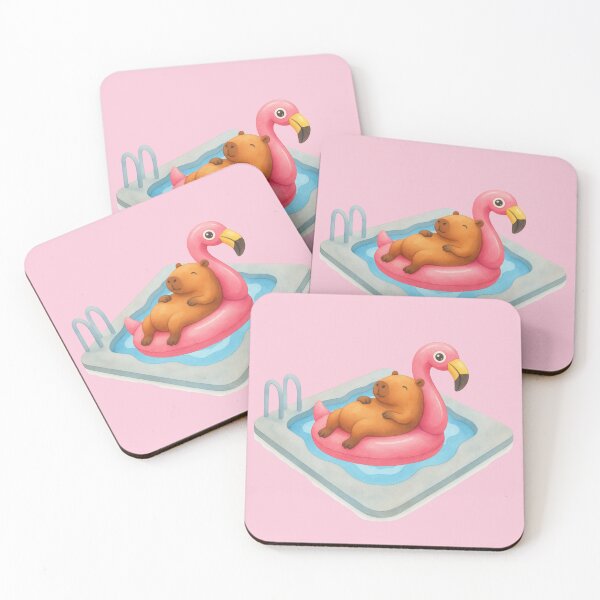 Item preview, Poolside Capybara Floatie designed and sold by Ivy-Triggs.