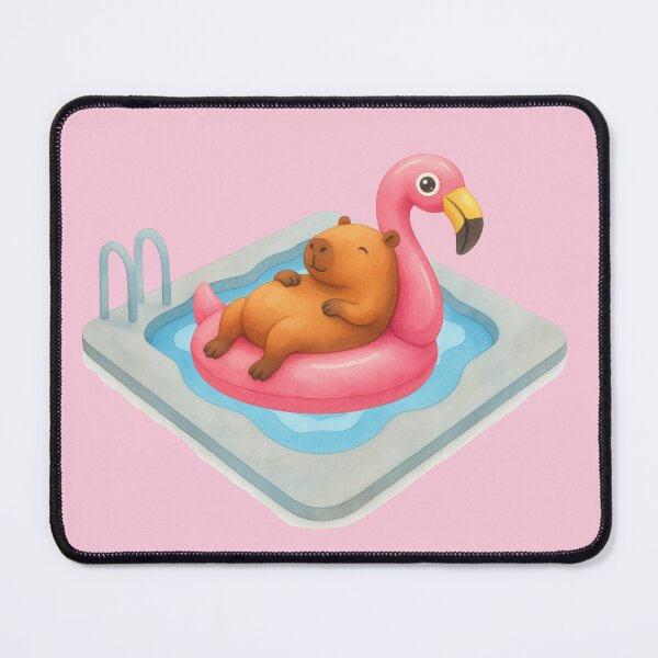Item preview, Poolside Capybara Floatie designed and sold by Ivy-Triggs.
